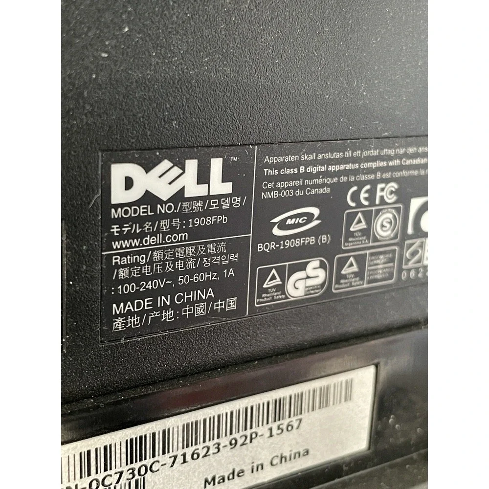 Dell 1908FPb Black‎ LCD 19